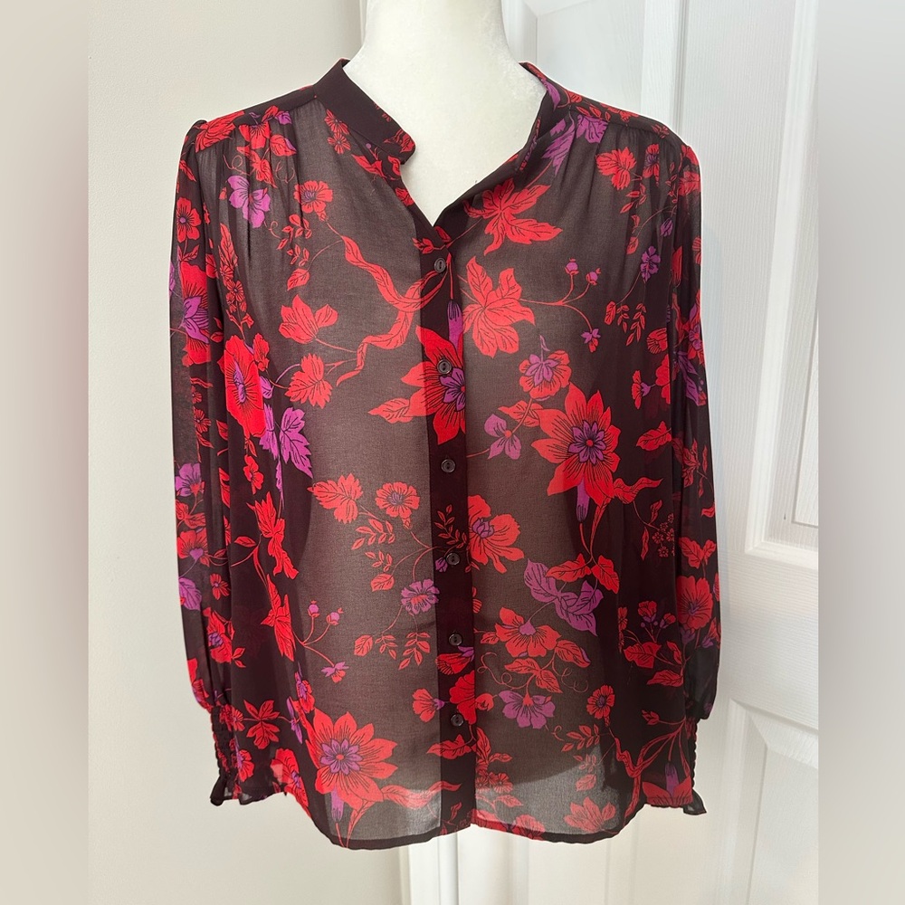 Sanctuary Floral Blouse - Like New - Picture 1 of 9